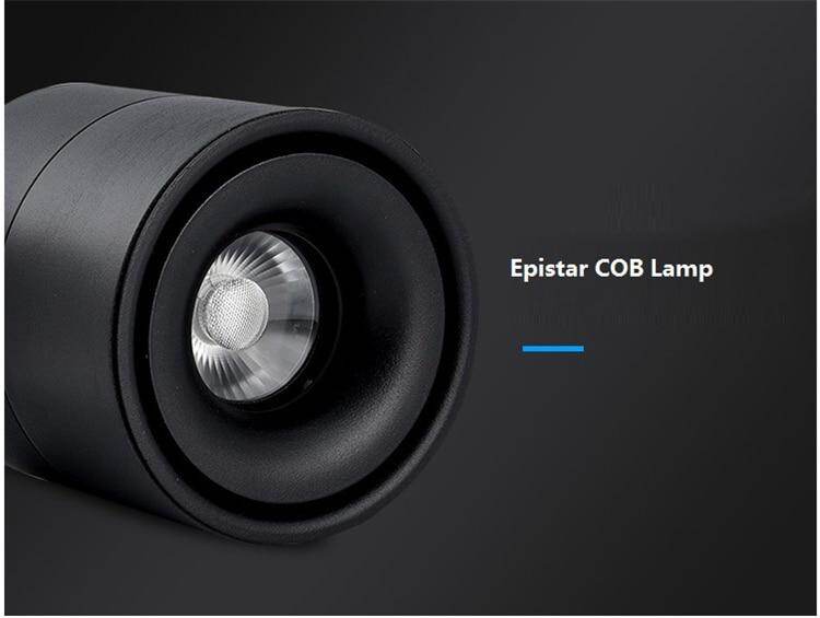 LED Surface Mounted Ceiling Light Foldable and 360 Degree Rotatable COB Background Light