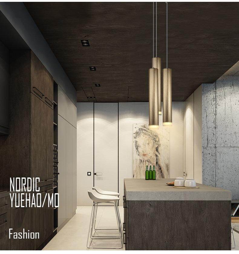 Pendant Lamp Down Lights Kitchen Island Dining Living Room Shop Decoration Cylinder Pipe Pendant Bar Counter Spot Light