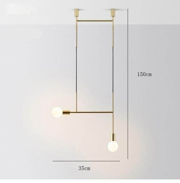 Modern Iron Pendant Light Northern Europe Creative Branches Hanging Lamp LOFT Luminarias Industrial Geometric Art Nordic Lamp