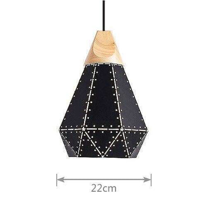 Pendant Light Modern E27 Macron Color Pendant Lamp Wood Iron Lampshade Cable 1.2m Pendant Lamp For Bedroom