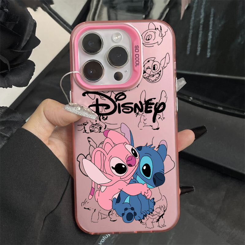 Cute Stitch Creative  Phone Case For iPhone 16 15 14 13 12 11 Pro XS MAX 7 XR 8 7 Plus Clear Cover Fundas