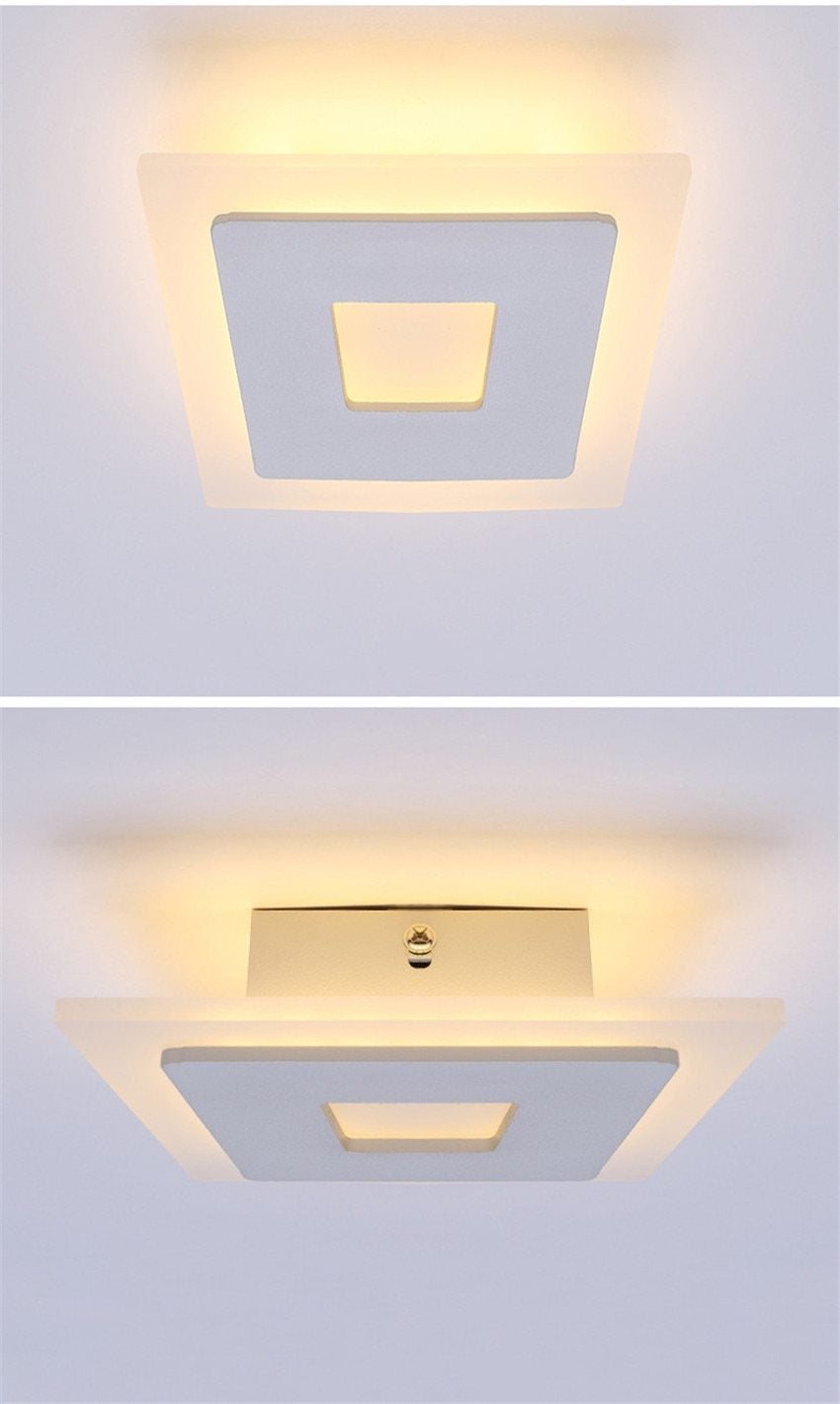 18w LED Ceiling Light Aluminum Acrylic Home Decor Ceiling Lamp Bedroom Living Room Hallway Lighting Light Fixture BL09x