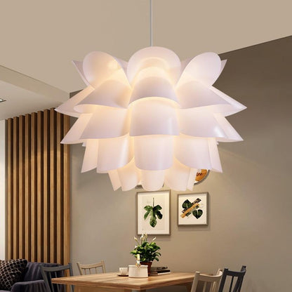 DIY Lotus  Puzzle Pendant Lamp E27 pendant light Cafe Living Room Restaurant Ceiling Room Decoration LED Hanging Lamp