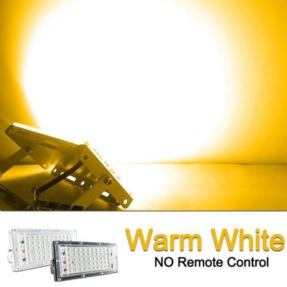LED Flood Light 50W AC  Outdoor Floodlight Spotlight RGB warm cold LED street Lamp IP65 waterproof Landscape Lighting