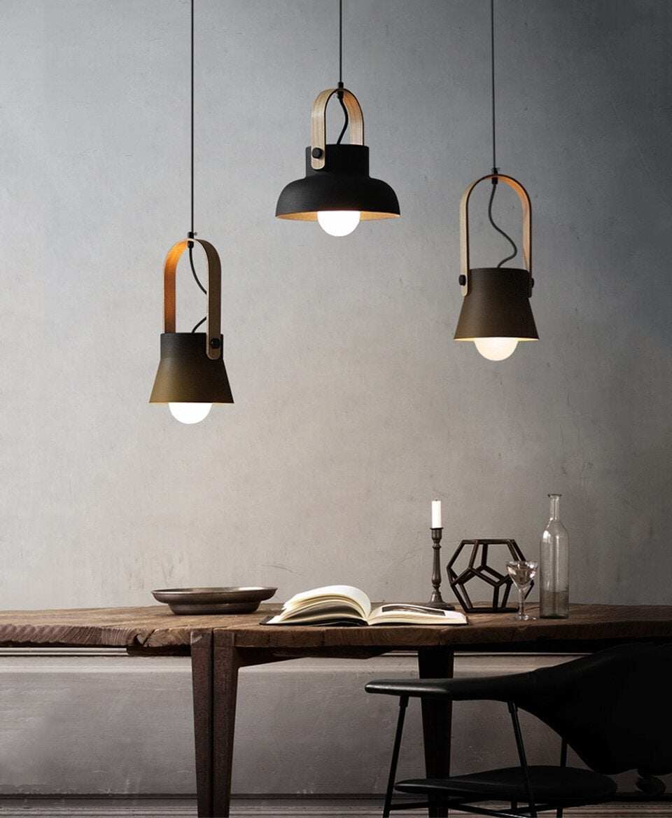 Nordic Loft LED Iron Pendant Lights Restaurant Room Bedroom Simple Hanging Lamp Home Indoor Kitchen art de pendant lamp Lighting