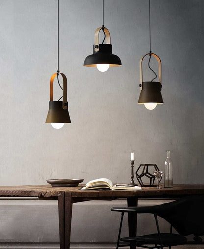 Nordic Loft LED Iron Pendant Lights Restaurant Room Bedroom Simple Hanging Lamp Home Indoor Kitchen art de pendant lamp Lighting