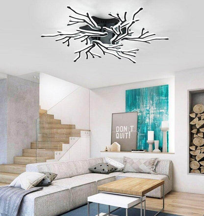 NEW Modern 3/6/9/12/15Arms Black Pendant Lights For Living Room Dining Room Acrylic Aluminum Body LED Pendant Lamp Fixtures