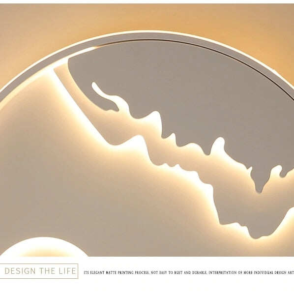 LED Ceiling Light Modern Nature  Sunrise Design For Living Room Bedroom Kitchen Dining Room Lighting Fixture   ICFW1910
