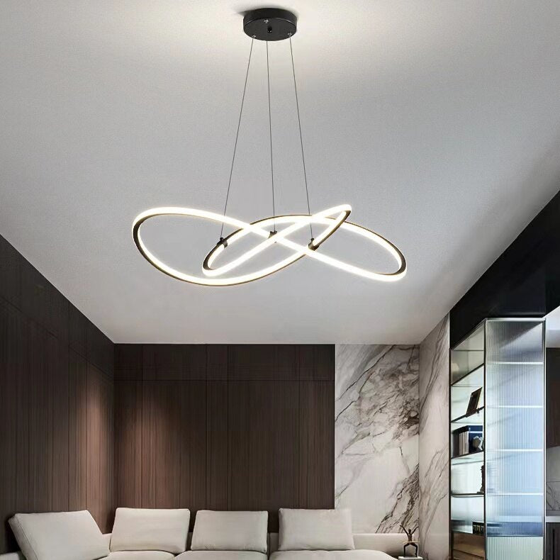 Modern Pendant Light With Remote Dimmabl Decor Living Room Chandeliers Led Simple Luminaire Dimming Kitchen Florarium Fixtures
