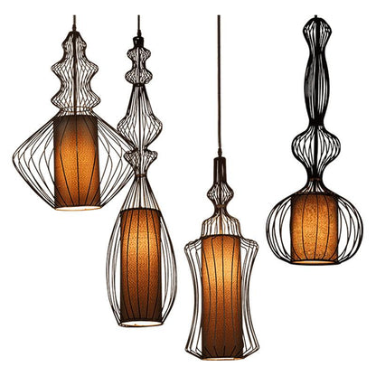 Creative Cafe Retro Birdcage Lamp Chandelier