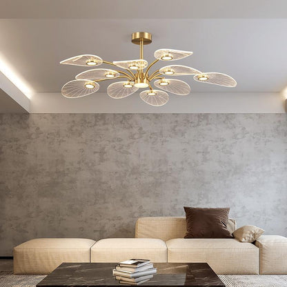 Light Luxury Living Room All Copper Chandelier Post-modern Creative Study Lamp