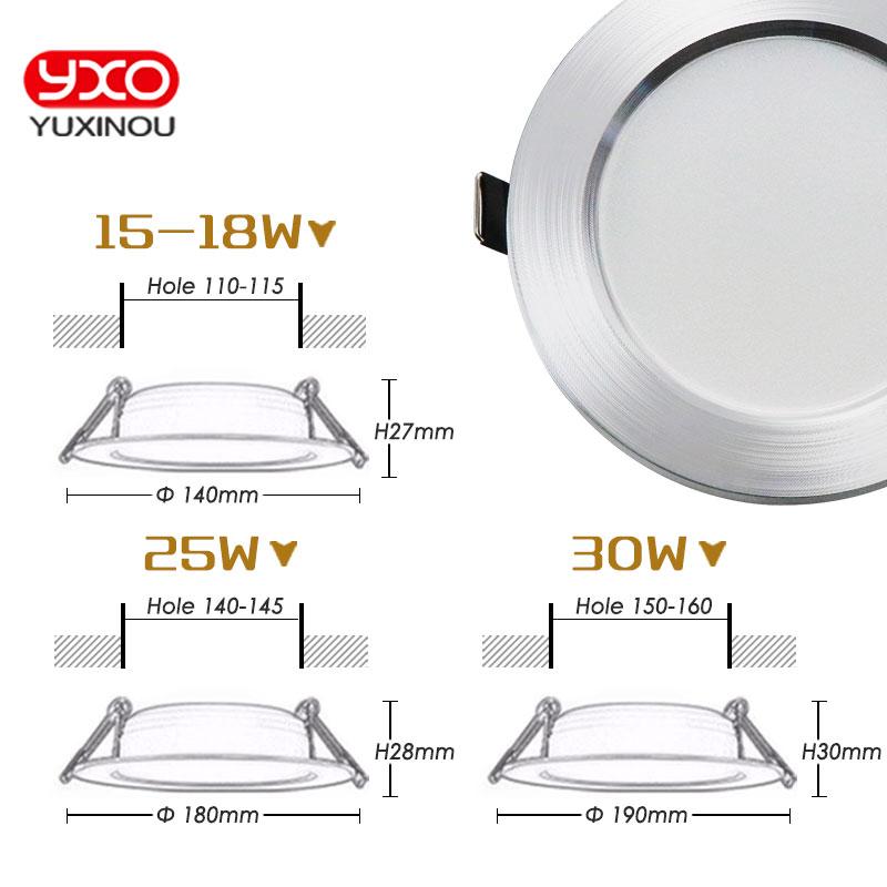 1pcs Dimmable Led Downlights 5W 7W 9W 12W Waterproof LED Ceiling Downlight Lamps Led Ceiling Lamp Home Indoor Lighting