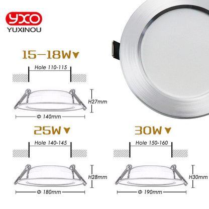 1pcs Dimmable Led Downlights 5W 7W 9W 12W Waterproof LED Ceiling Downlight Lamps Led Ceiling Lamp Home Indoor Lighting