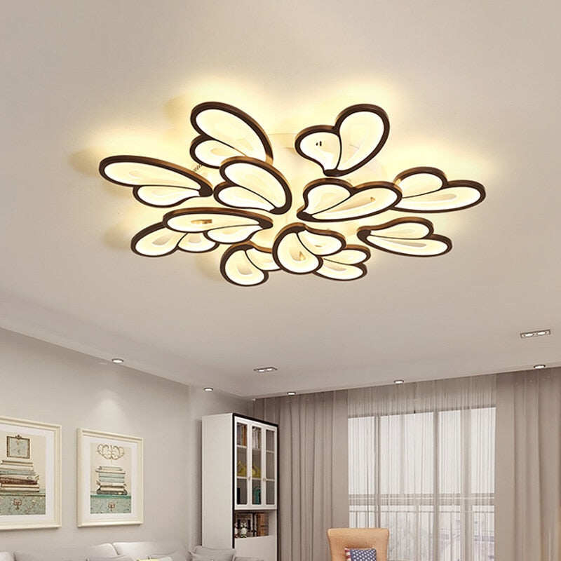 Black LED Ceiling Lights For Living Room Modern Indoor Home Decor Bedroom Plafon Lighting Kitchen Fixtures Acrylic Lamps Shade