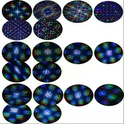 1pcs x-37p-d garden laser lights projector 18 festive designs for christmas halloween blue green red 3 color waterproof laser projector