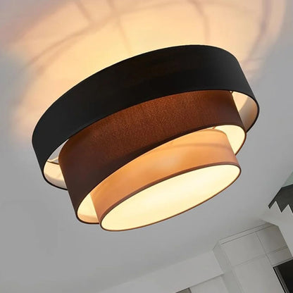 Cloth sunshade cover ceiling lamp Modern LED Round Ceiling light Bedroom Corridor Home Living Room Decor