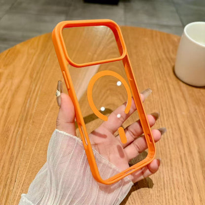 Luxury For Magsafe Transparent Case For iPhone 17 16 15 14 13 12 11 Pro XS XR Max Mini Plus Magnetic Wireless Charge Cases Cover
