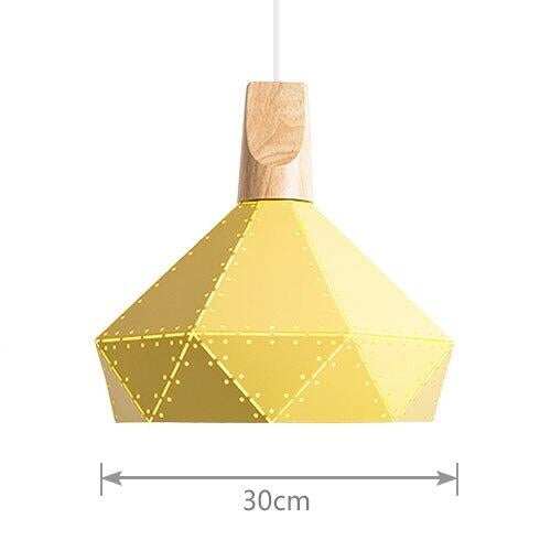Pendant Light Modern E27 Macron Color Pendant Lamp Wood Iron Lampshade Cable 1.2m Pendant Lamp For Bedroom