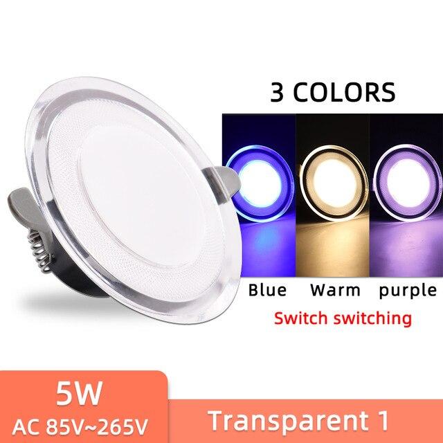 10Pcs Downlight 3w 5w spot led lights 3000k 4500K 6000K  led Downlight Kitchen living room Indoor recessed lighting
