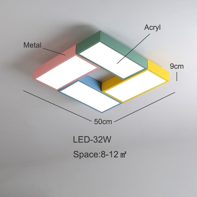 Multicolor LED Ceiling Lights In Windmill Shape For Living Room Ceiling Lamps Kids Bedroom Boys Room Ceiling Lamp Rooms Light Le