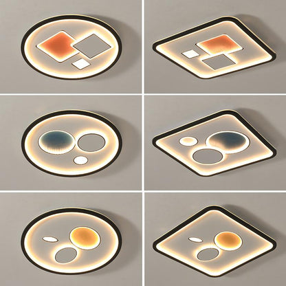 Creative Bedroom Ceiling Lamps Modern Minimalist Nordic Round Lamps