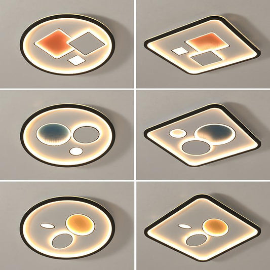 Creative Bedroom Ceiling Lamps Modern Minimalist Nordic Round Lamps