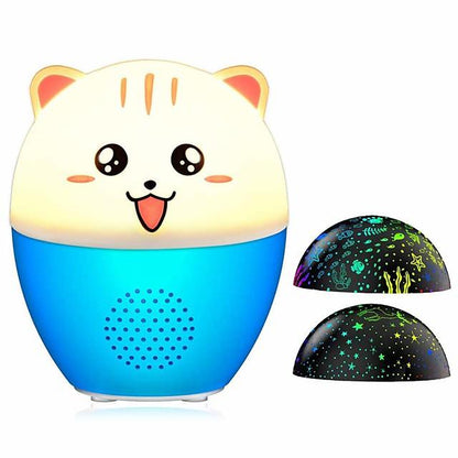 Night Light ProjectorDelicacy 2 in 1 Ocean Undersea Lamp and Starry Sky ProjectorBluetooth Speaker 360 Rotating LED Night Lights Projector for Kids Baby Bedroom Decoration