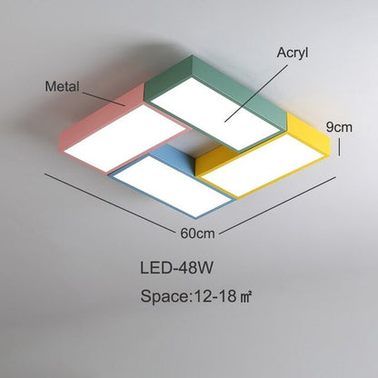 Multicolor LED Ceiling Lights In Windmill Shape For Living Room Ceiling Lamps Kids Bedroom Boys Room Ceiling Lamp Rooms Light Le