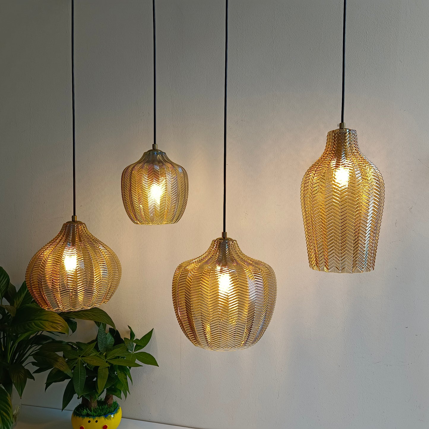 Glass Pendant Lights Restaurant Hanging Lamp Kitchen Island Dining Table Bedroom Bedside Lamp