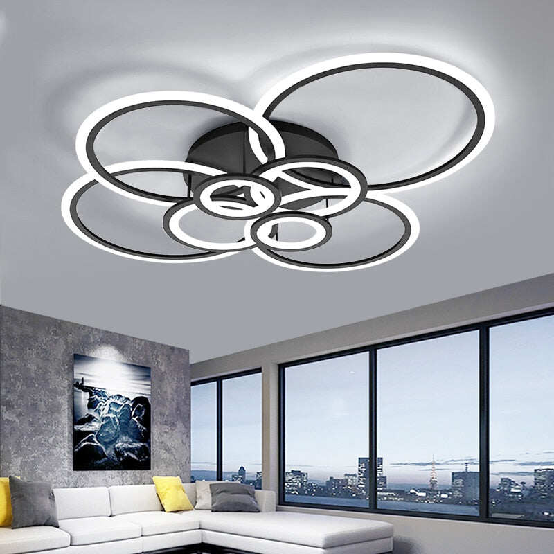 acrylic room modern nordic pendant hanging living room led light bedroom lamp color changing lights led chandelier lighting
