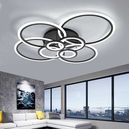 acrylic room modern nordic pendant hanging living room led light bedroom lamp color changing lights led chandelier lighting