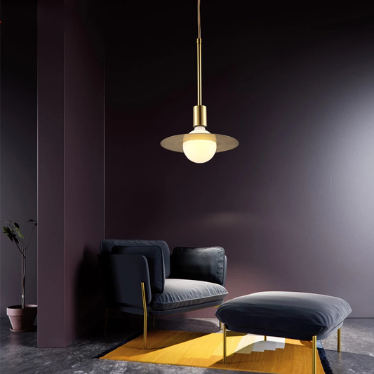 Modern LED Pendant Lights Copper Art Pendant Ceiling Fixtures For Living Room Cafe Bedroom Kitchen Hanglampen Dining Room Lamp