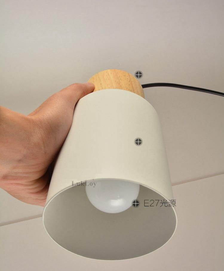 Long Wood Tube Pendant Lamp Kitchen Island Dining Living Room Bedside Bar Counter Down Cylinder Pipe Down Spot Light