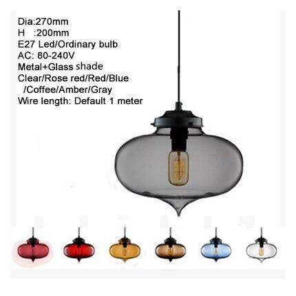 Modern Loft E27 Glass Bowl Pendant Lights Colorful Simple Hanging Lamps For Kitchen Living Room Bedroom Restaurant Hotel Room