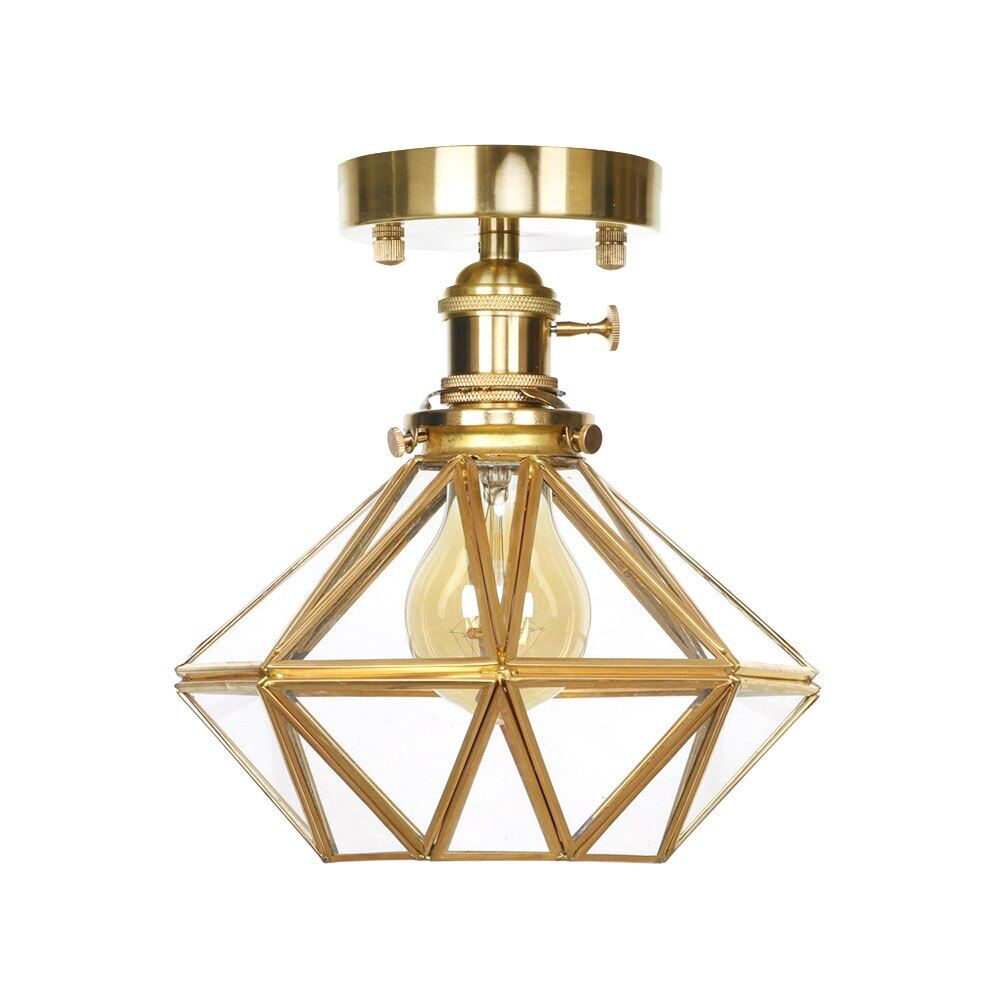 9 Style Modern Minimalist LED Copper Ceiling Lamp Bedroom Corridor Kitchen Decoration Lamp Cafe Garden Living Room Ceiling Light