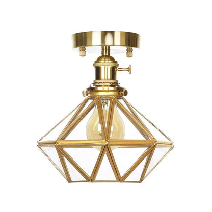 9 Style Modern Minimalist LED Copper Ceiling Lamp Bedroom Corridor Kitchen Decoration Lamp Cafe Garden Living Room Ceiling Light