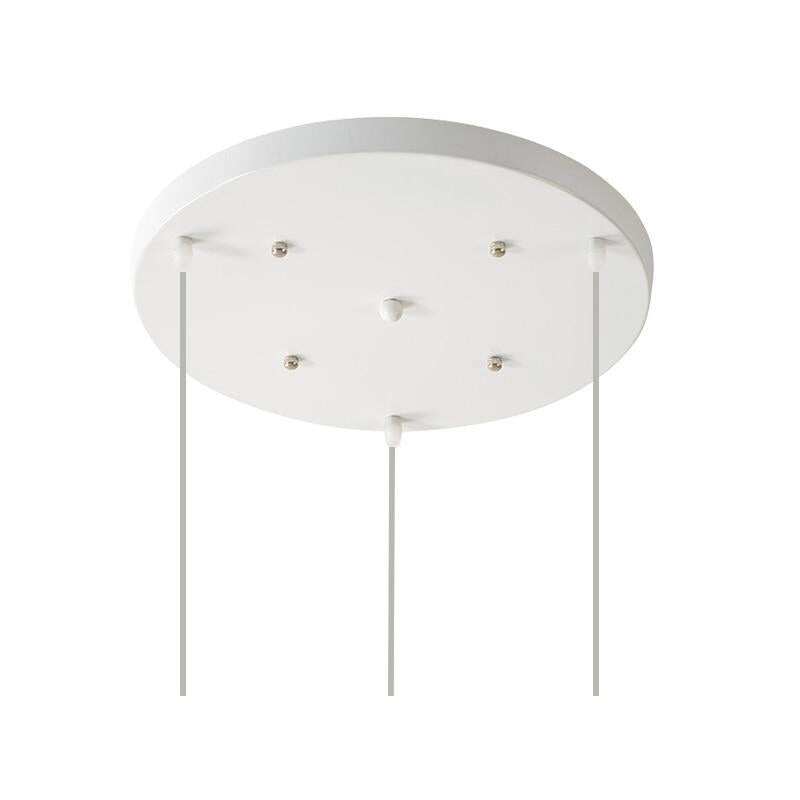 Ceiling Plate Black/White Iron Pendant Lamp Bases DIY 2/3/4/5 holes 25cm/30cm/40cm/50cm Straight/Round Ceiling Base