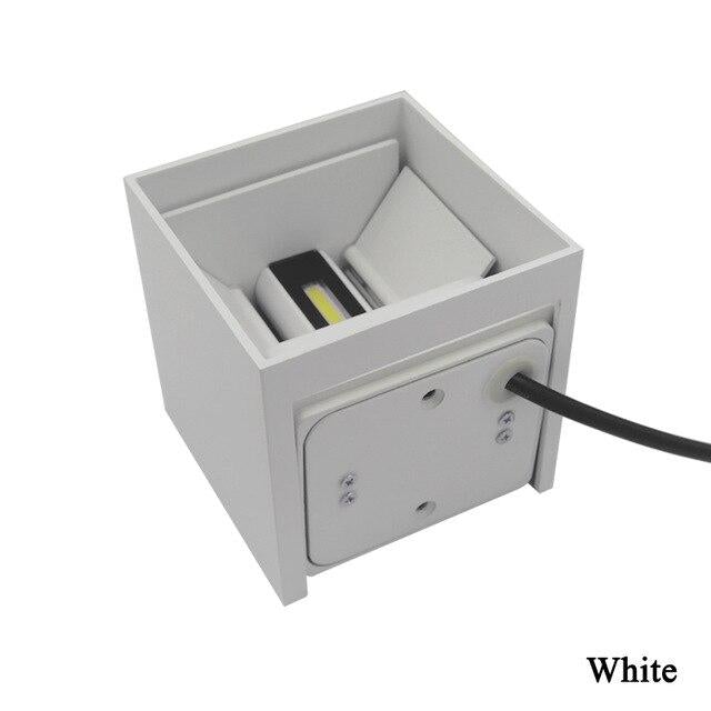 Free Shipping Up And Down Waterproof IP65 Cube LED Wall Lamp Aluminum Adjustable Decoration Wall Mounted  Garden Porch Light