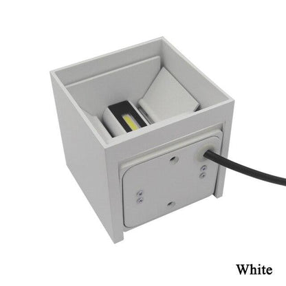 Free Shipping Up And Down Waterproof IP65 Cube LED Wall Lamp Aluminum Adjustable Decoration Wall Mounted  Garden Porch Light