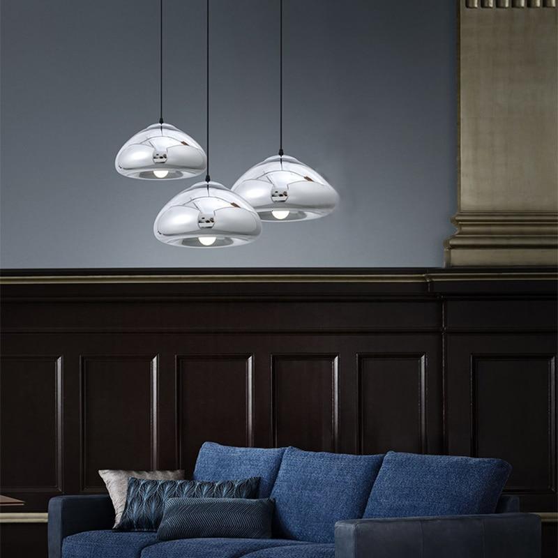 Art Deco Modern Novelty Glass Pendant Light LED E27 With 3 Colors For Parlor Bedroom Dining Room Cafe Hotel Restaurant Office