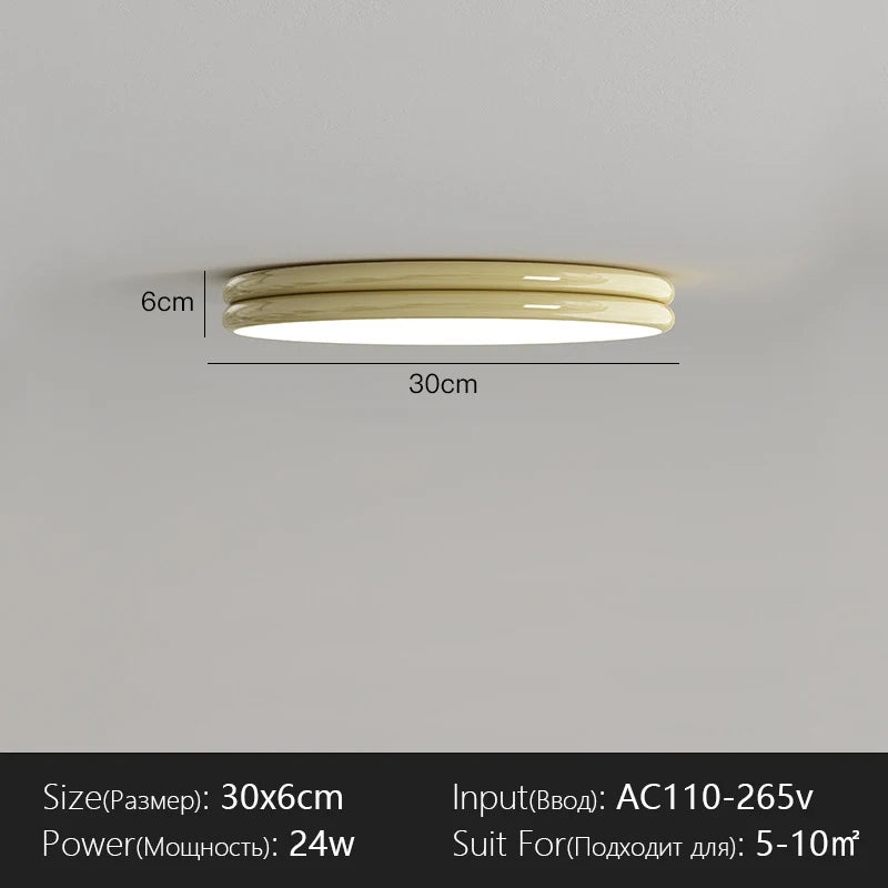 Modern Flat Ceiling Light Chandelier for Living Dining Room Bedroom Down Lighting