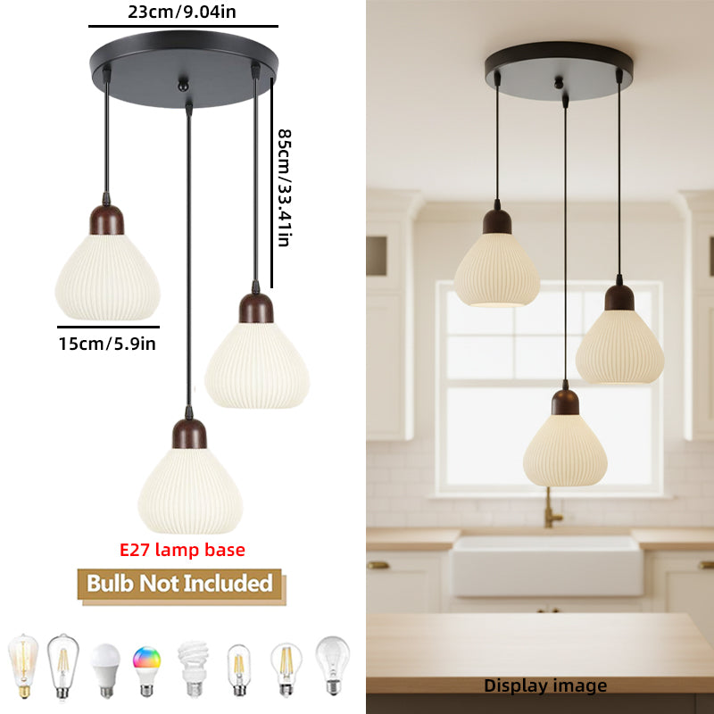 White Pendant Lights For Kitchen Dining Room Home Decor Bar Dining table Glass Hanging lamp Aisle Ceiling Lamp