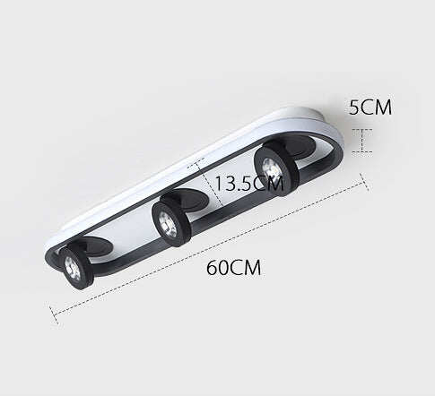 Simple Multi Head Spotlight Living Room Corridor Porch Ceiling Lamp Energy Saving LED Lamp Combination Ceiling Lamp