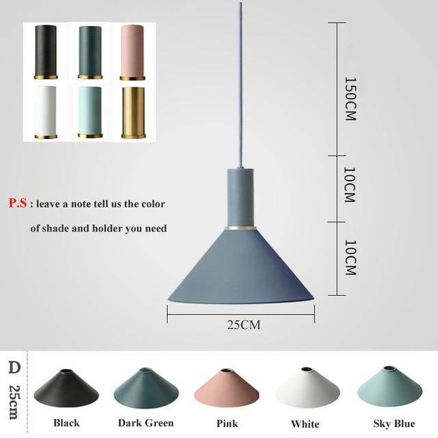 Modren Simple Pendant Lights DIY Nordic E27 Hanging Pendant Lamps Restaurant Bar Living Room Bedside Lighting Fixtures Luminaire