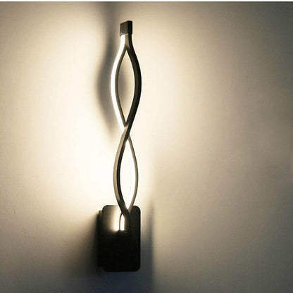 Creative Personality Led Bedroom Bedside Lamp Hotel Aisle Stairs Decorated with Aluminum Note Wall Lights