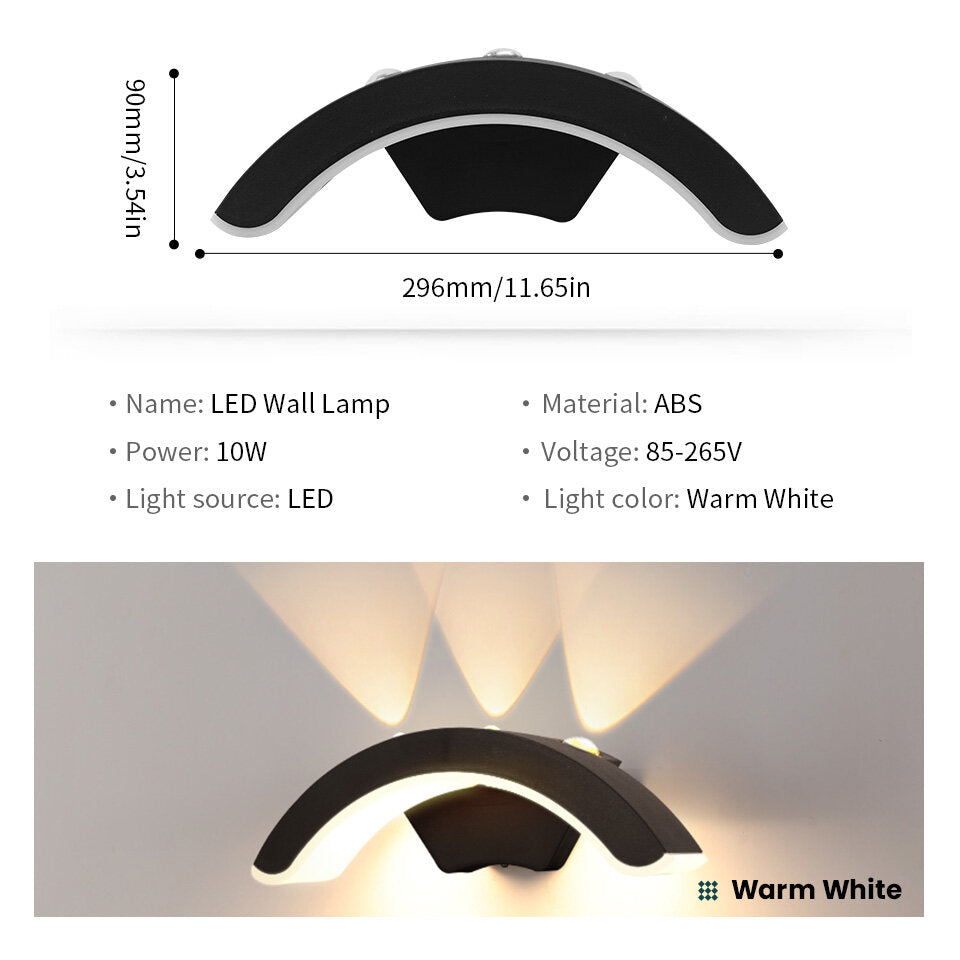 Outdoor Wall Light Waterproof IP66 Outdoor Lighting Porch Sconce Balcony Garden Outside Wall Lamp Vestibule