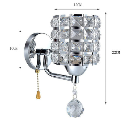 Decorative Crystal Wall Lamps Simple Cyrstal Wall Lights for Bedroom Living Room Crystal Wall Lighting