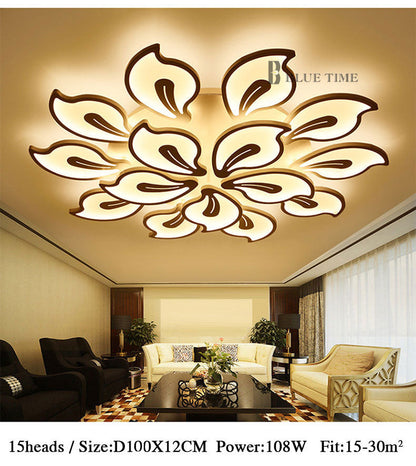 White&Black Finished Modern Led Ceiling Light For Living Room Bedroom Dining Room Lustres Acrylic Led Ceiling Lamp Light Fixture