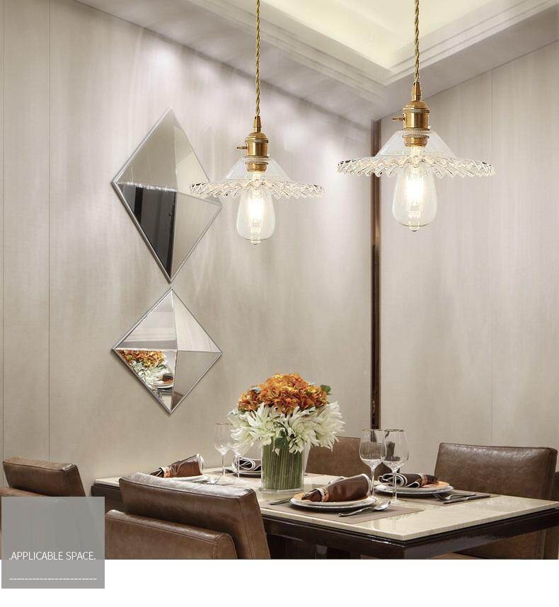 Glass Modern Pendant Light Kitchen Light Fixture Dining Room Vintage Hanging Lamp Bedside Hanglamp Vintage Luminaire