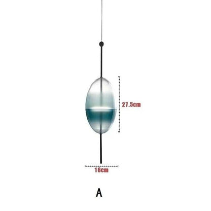 Nordic Art Venice Flow Lake Gradual Glass Chandelier Blue Chromatography Italian Design Lustre Avize Modern Salon